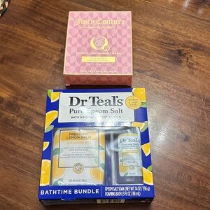 Juicy Honey collagen masks (6) and Dr Teals Pure Epsom Salt Bath Time Bundle NWT
